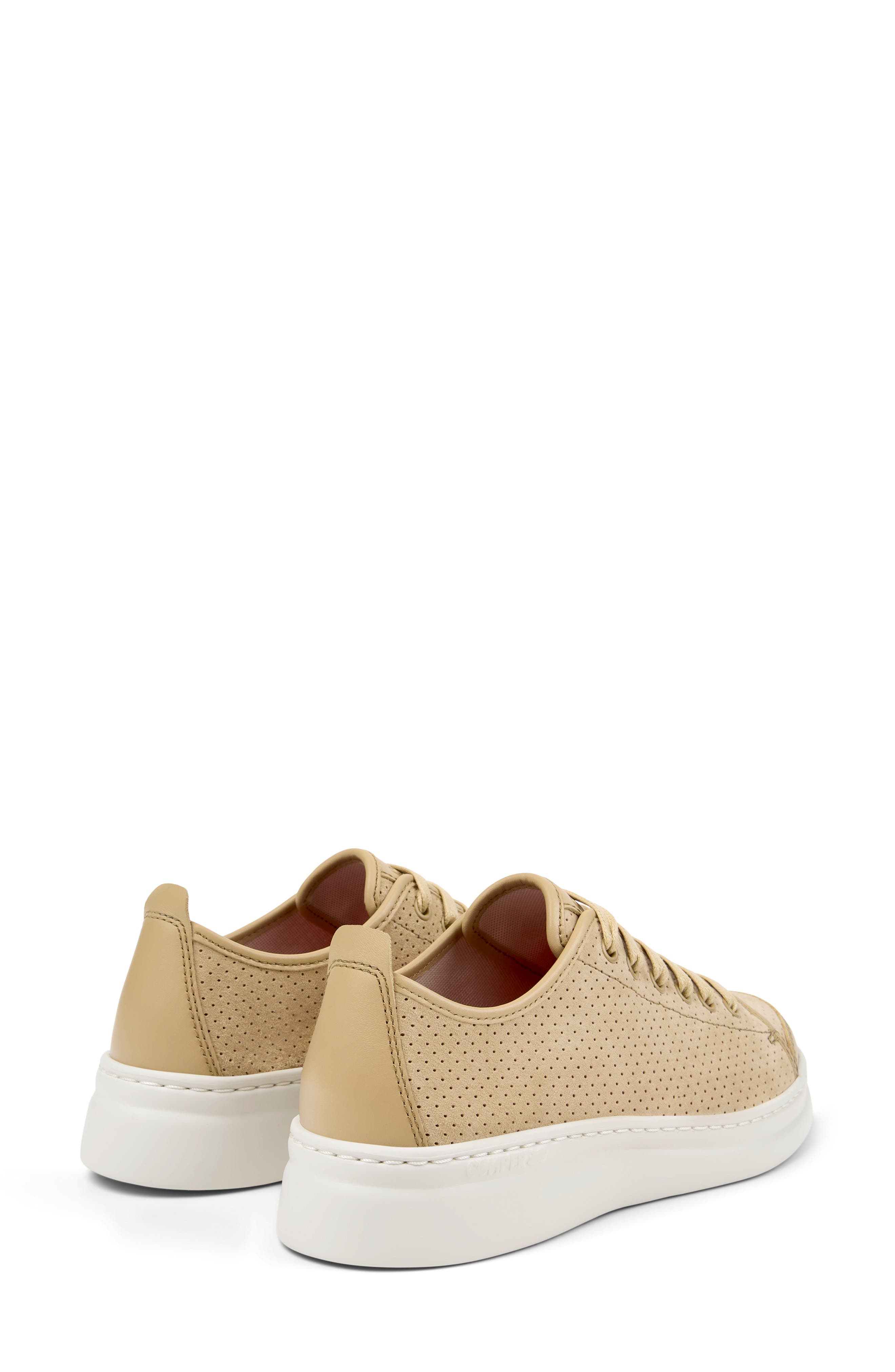 Runner Up Perforated Sneaker, Alternate, color, MEDIUM BEIGE