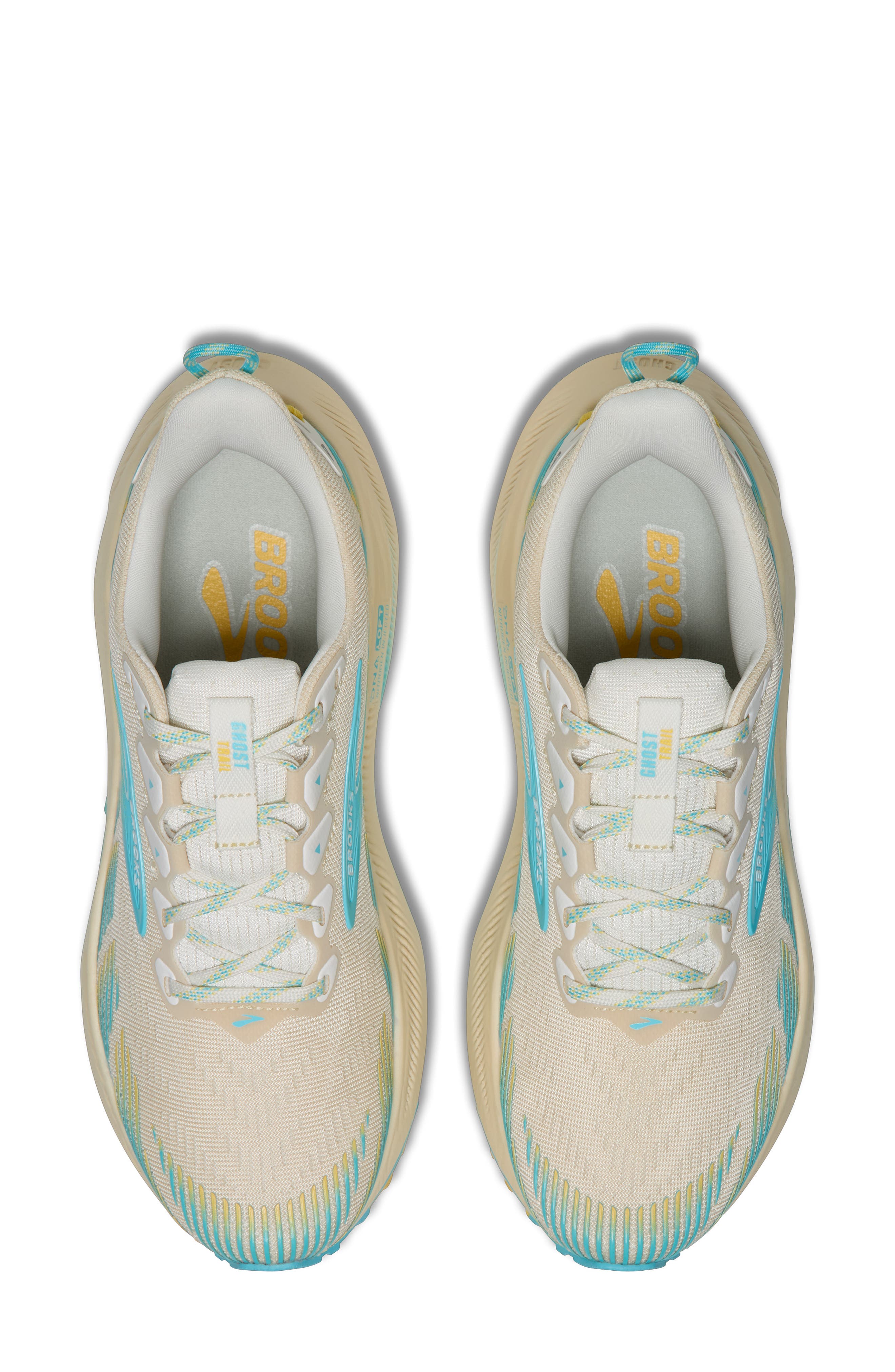 Brooks Ghost Trail Running Shoe, Alternate, color, Sand/ Star White/ Golden Hour