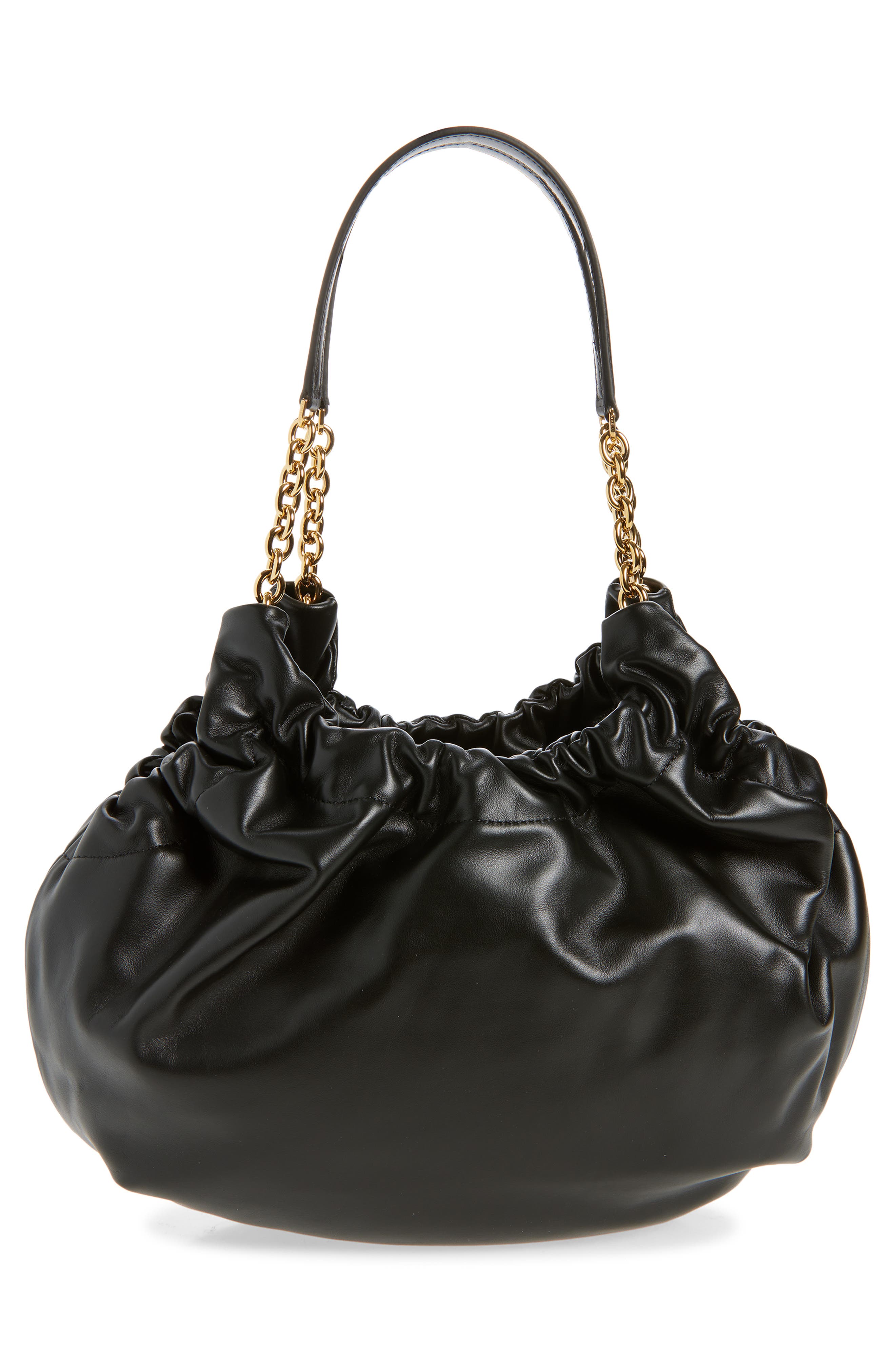 DeMellier Medium Miami Leather Hobo Bag, Alternate, color, Black