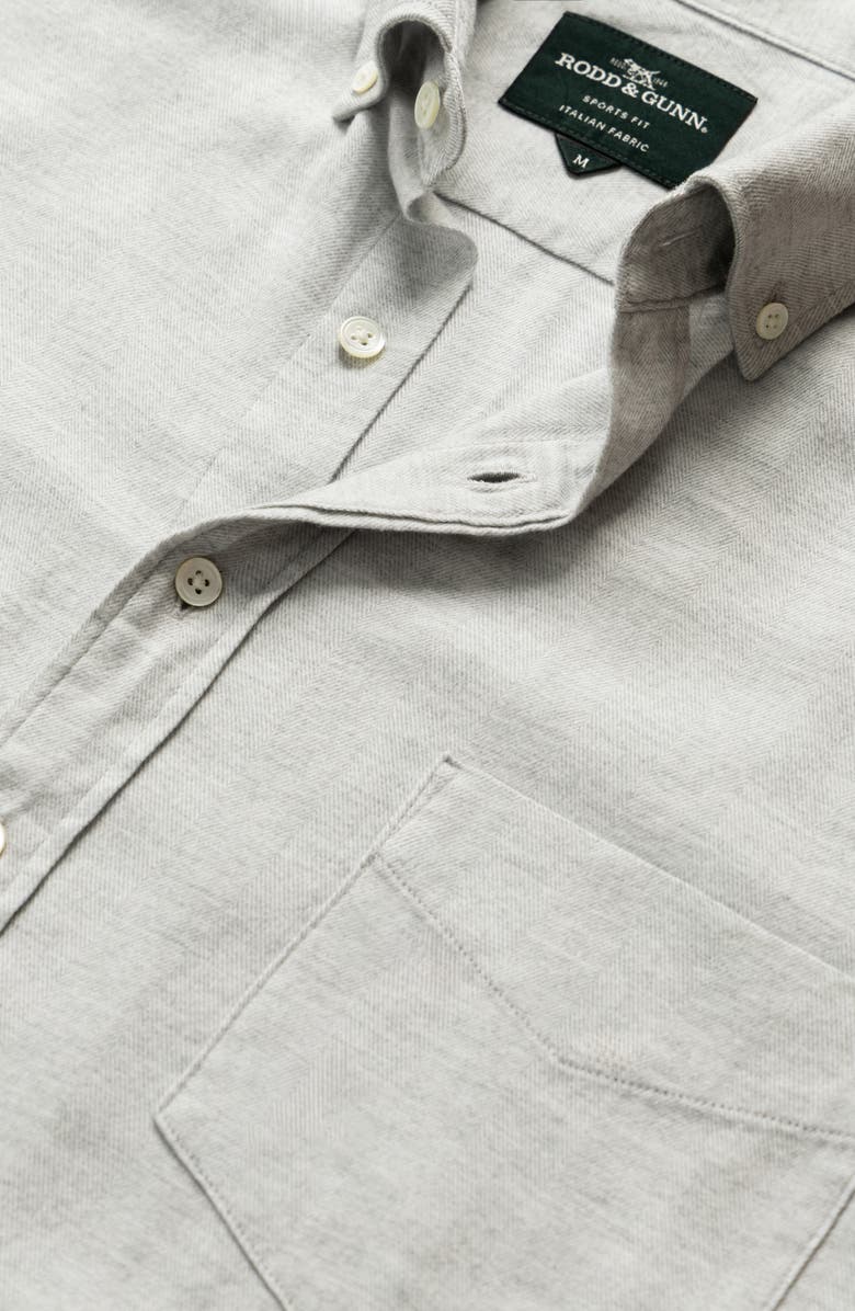 Rodd & Gunn Barrhill Sports Fit Button-Down Shirt, Alternate, color, Silver