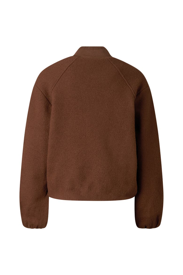 Editha Wool Blouson, Alternate, color, Brown