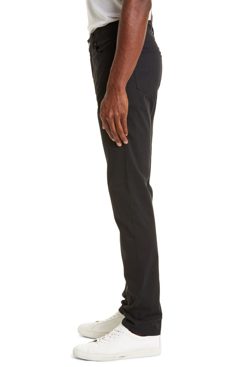 ZEGNA City Fit Stretch Cotton Pants, Alternate, color, Black