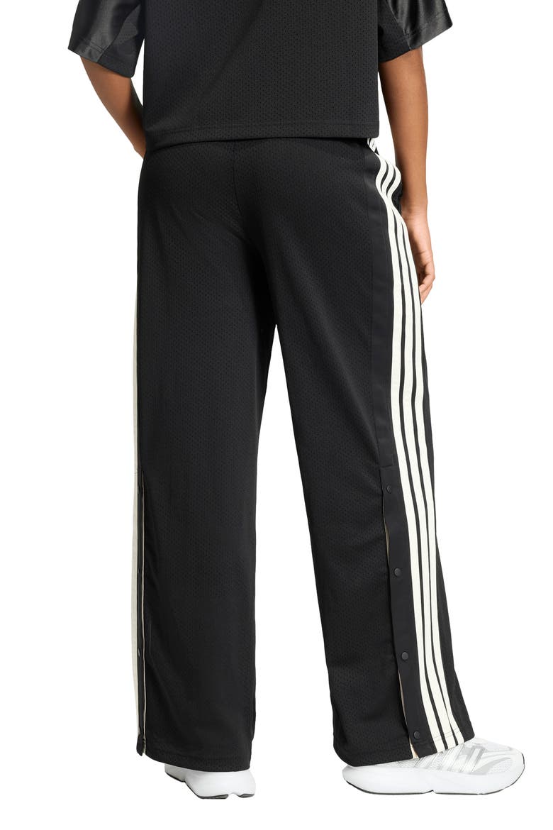 Stadium Mesh Pants, Alternate, color, BLACK/ WHITE/ CRYSTAL LINEN