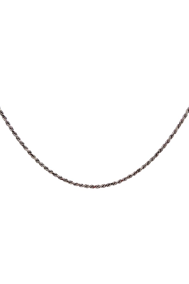 Sterling Silver Rope Chain Necklace, 20-Inch, 2 mm, Main, color, Silver