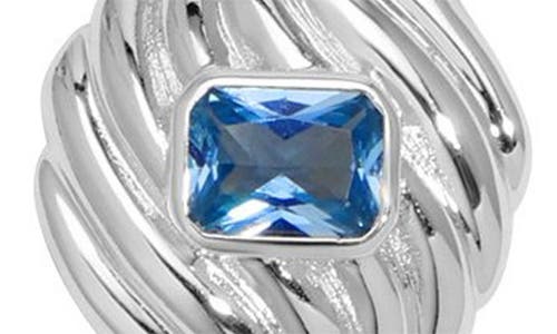 Ettika Crystal Shell Pendant Necklace In Silver