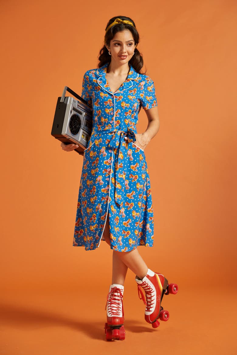 Going Out and About Shirt Dress, Alternate, color, Roll With It