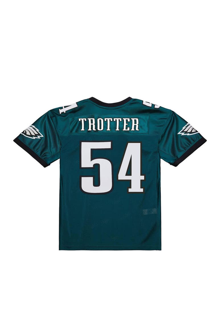 Men's Mitchell & Ness Jeremiah Trotter Green Philadelphia Eagles 2000 Legacy Throwback Replica Jersey, Alternate, color, Green