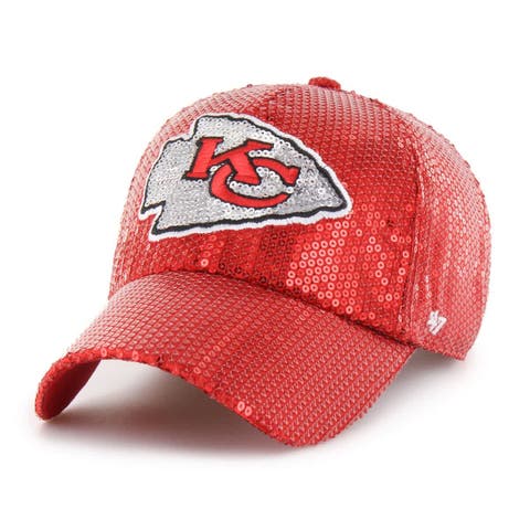 Women's '47  Red Kansas City Chiefs Dazzle Clean Up Adjustable Hat