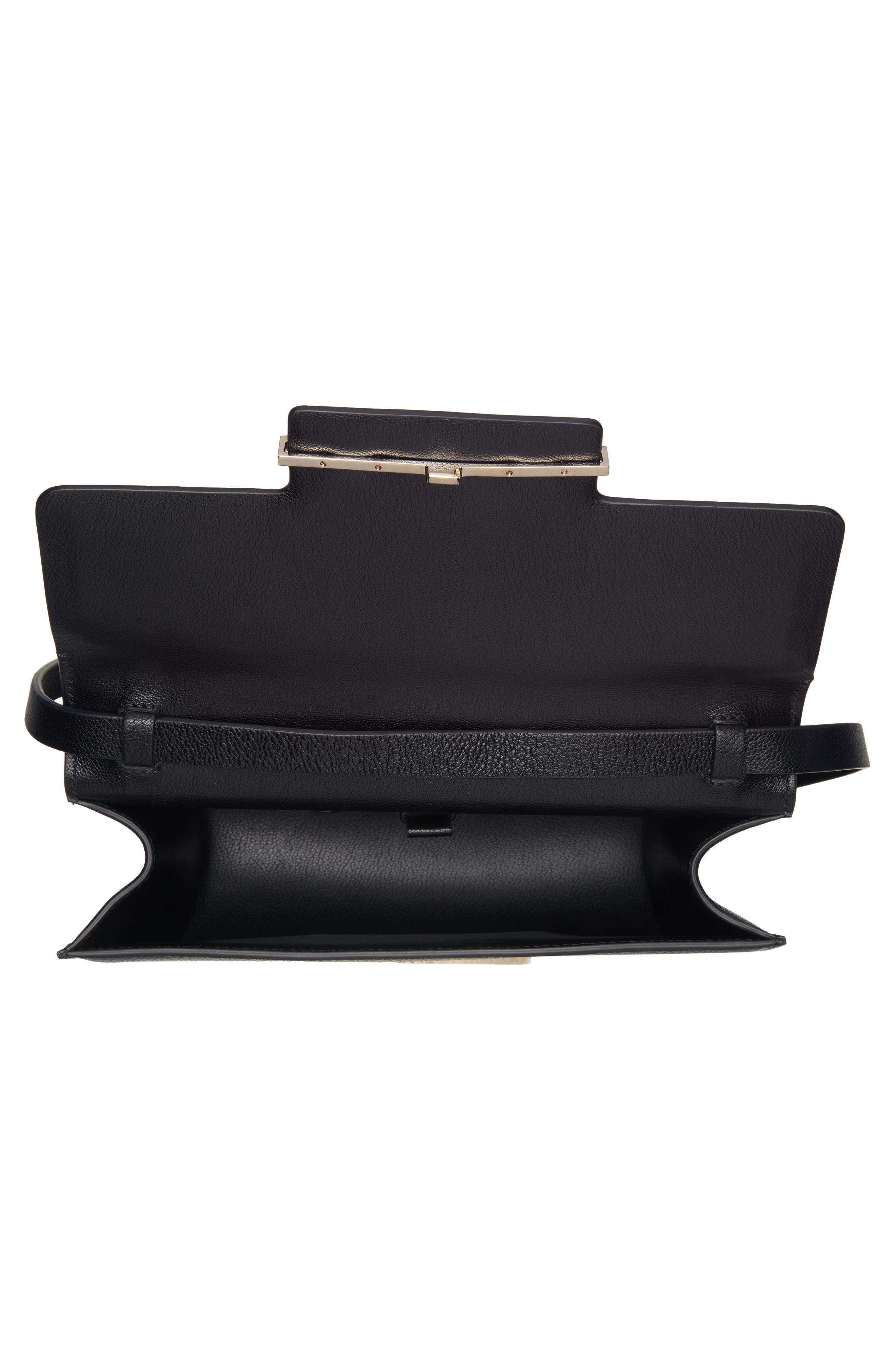TOM FORD Small Double T Leathe Top Handle Bag, Alternate, color, Black