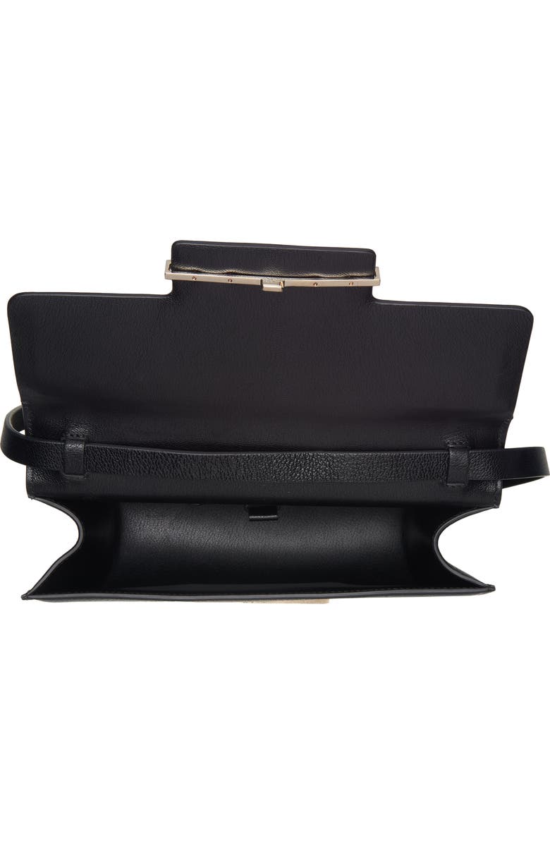 TOM FORD Small Double T Leathe Top Handle Bag, Alternate, color, Black