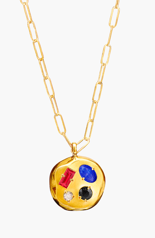 Birthdate Co. The July Birthdate Pendant In July 1st - Gold