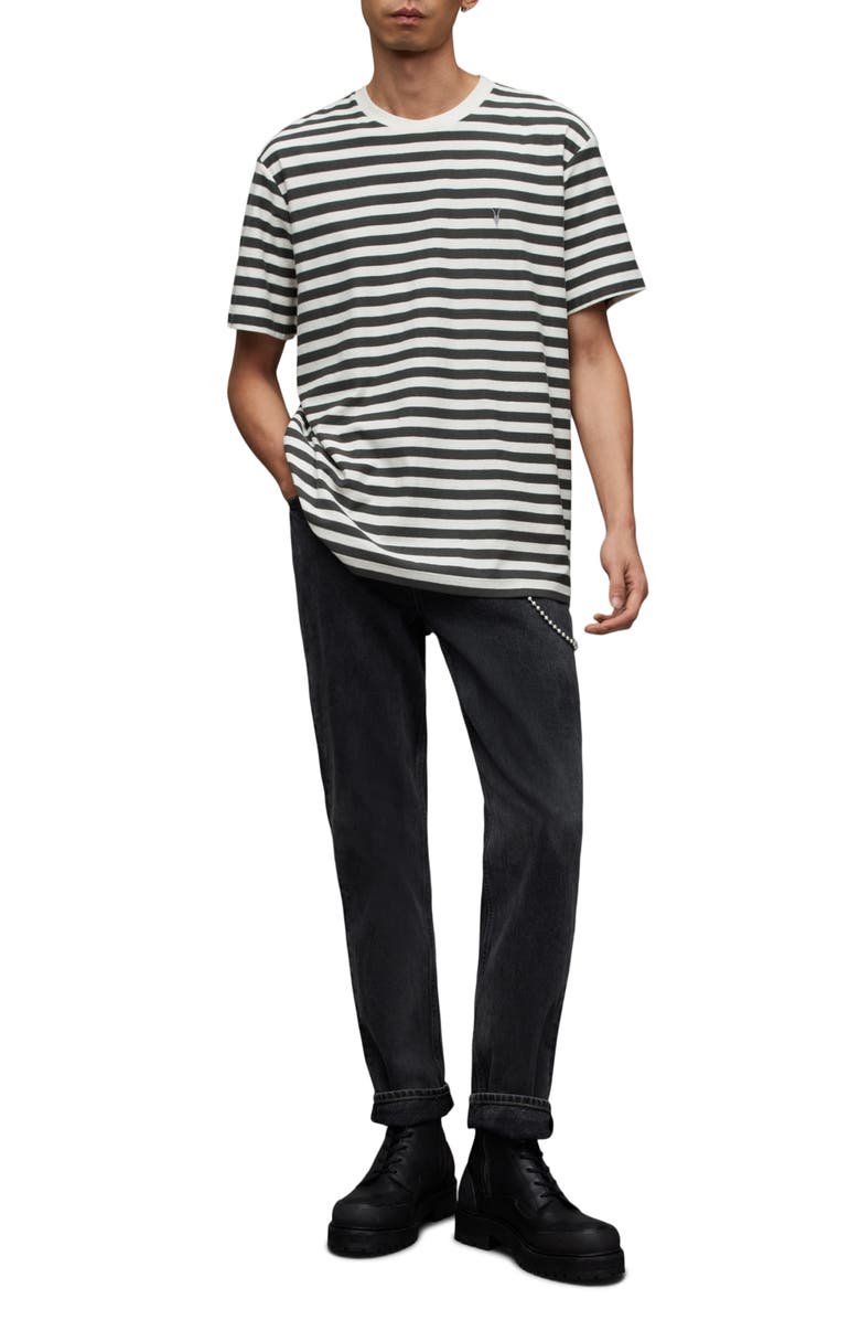 AllSaints Barrett Oversize Stripe T-Shirt, Alternate, color, 