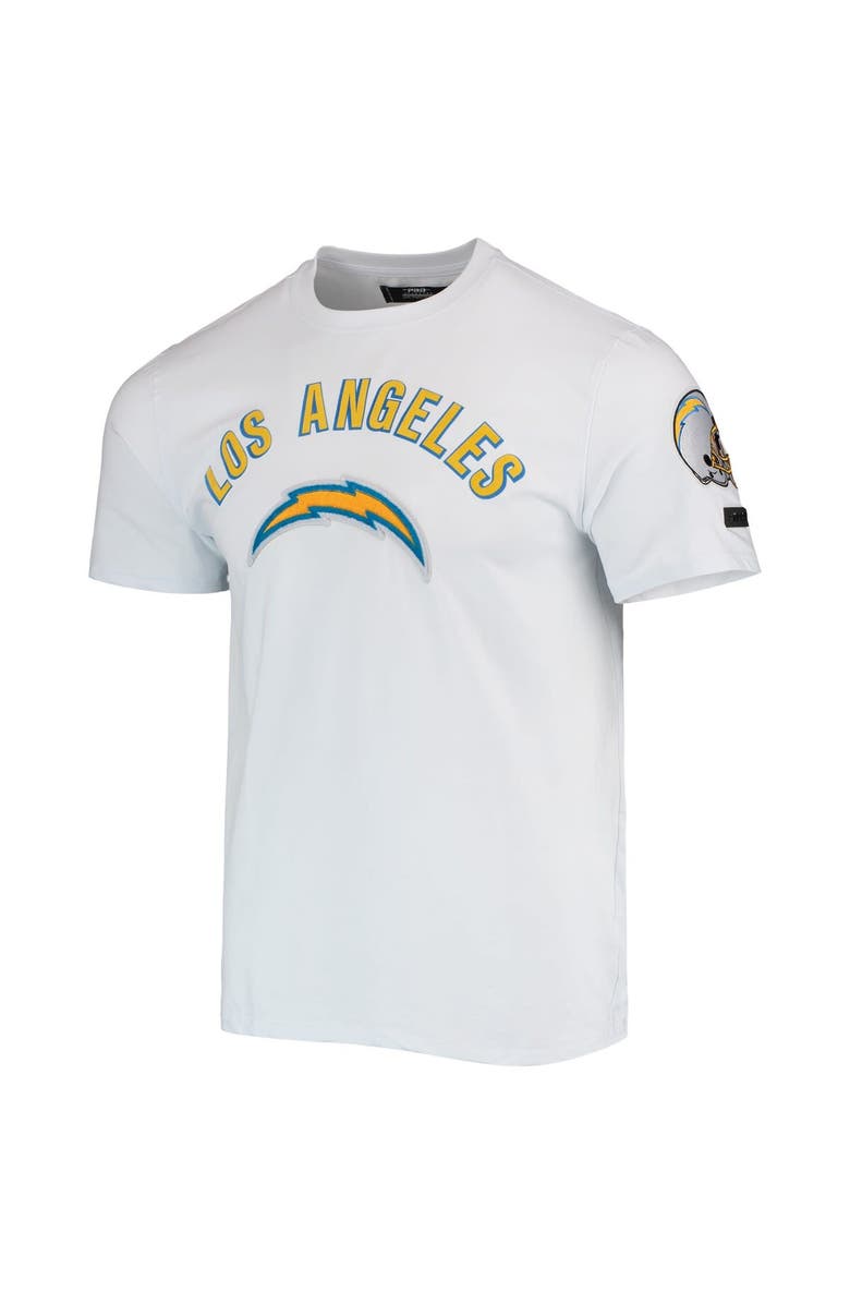 PRO STANDARD Men's Pro Standard White Los Angeles Chargers Team Classic Bristle Slim-Fit T-Shirt, Alternate, color, White