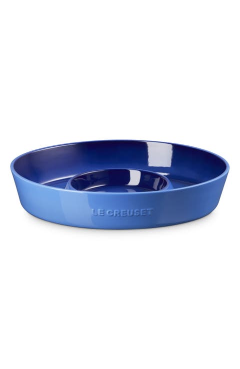 Oval Stoneware Chip & Dip Platter