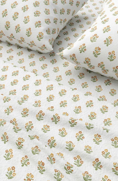 Woven & Weft Winter Floral 4-piece Flannel Bed Sheet Set In Multi