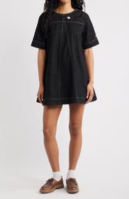 Damson Madder Bridget Organic Cotton Denim Minidress