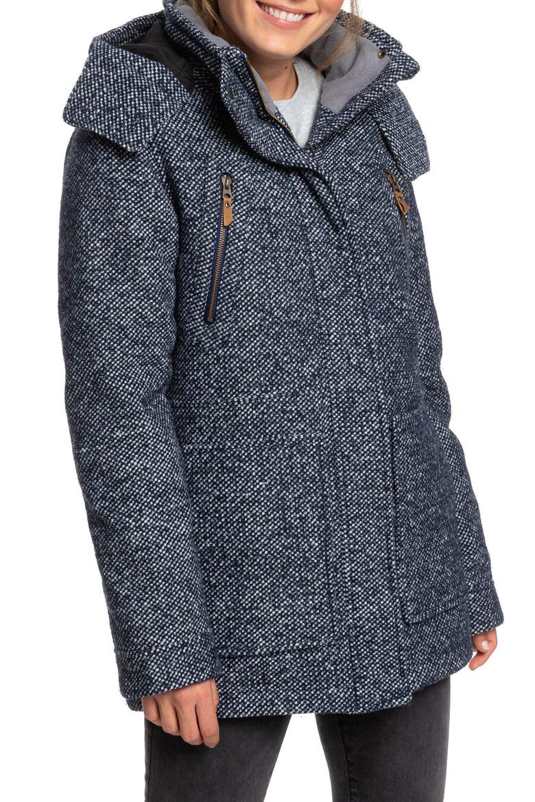 Dawn Hooded Coat, Main, color, MEDIEVAL BLUE
