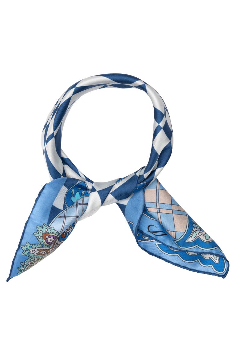 Dama - Silk Bandana, Alternate, color, Blue