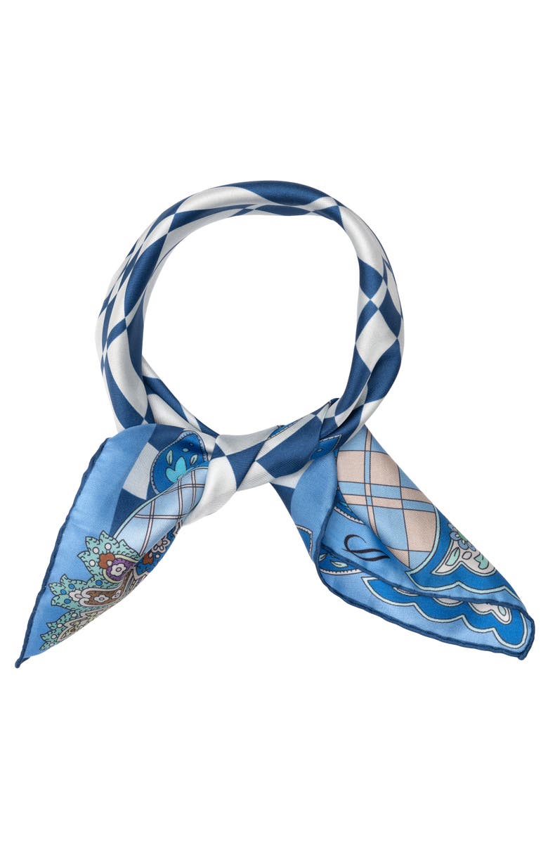 Elizabetta Dama - Silk Bandana, Alternate, color, Blue