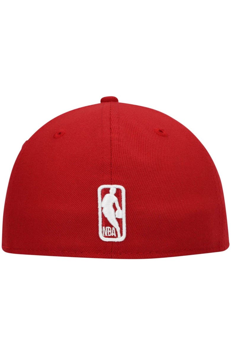 New Era Men's New Era Red Miami Heat Team Low Profile 59FIFTY Fitted Hat, Alternate, color, 