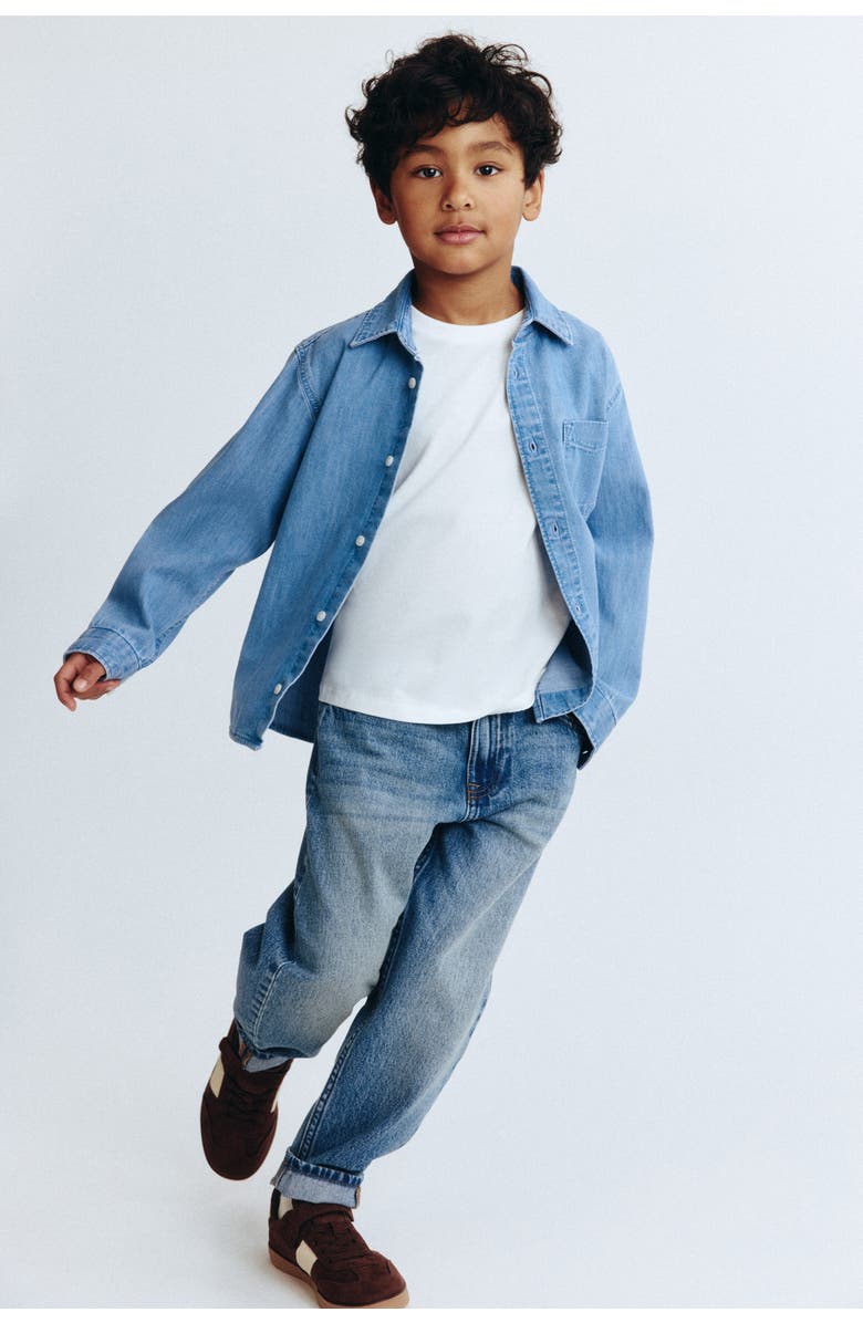 H&M Loose fit jeans, Alternate, color, Denim Blue