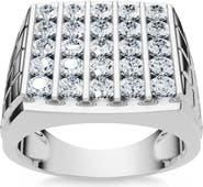 Bliss Diamond 2Ct Diamond Men's Wedding Anniversary Ring 10k Gold Lab Grown