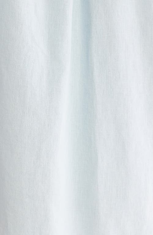 Frame Chambray Camp Collar Shirt In Blue