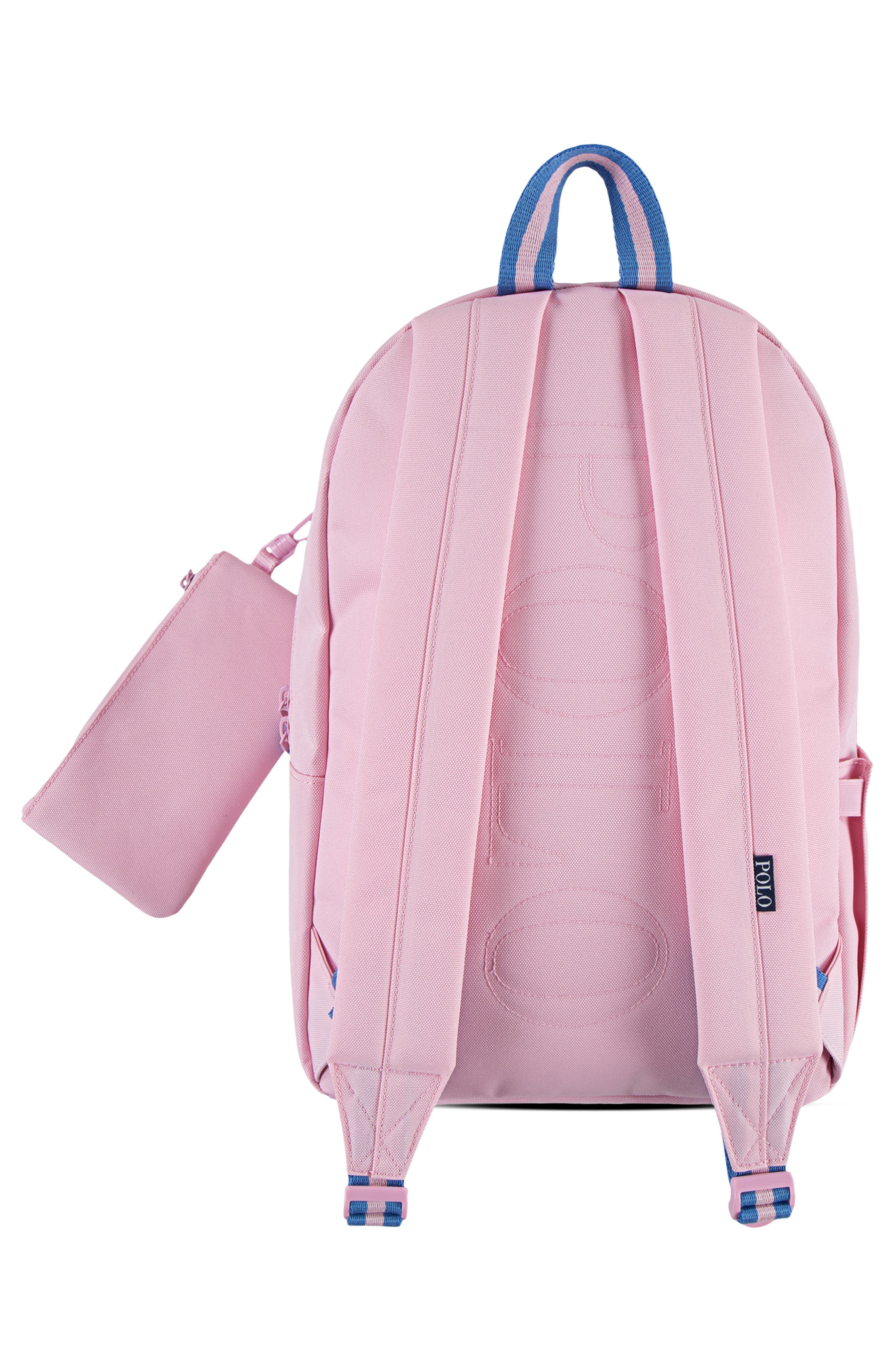 Kids' Polo Combo Backpack, Lunch Box & Pencil Case 3-Piece Set, Alternate, color, CARMEL PINK