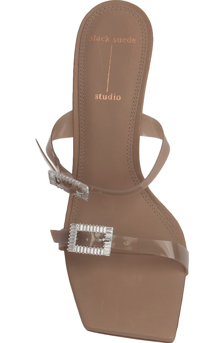 BLACK SUEDE STUDIO Vera Double Strap Slide Sandal, Alternate, color,