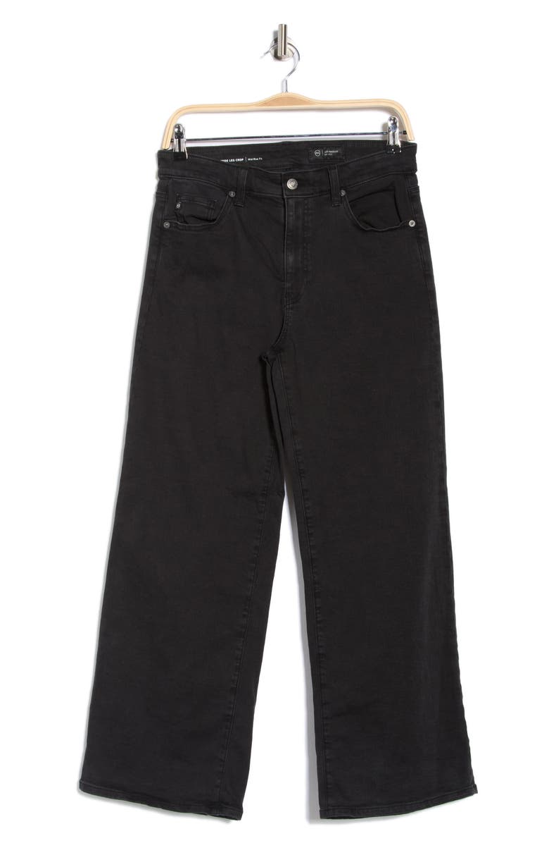 AG Cherise Crop Wide Leg Jeans, Main, color, Altered Black