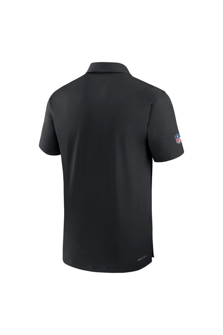 Men's Nike Black Pittsburgh Steelers Sideline Coaches Performance Polo, Alternate, color, Black