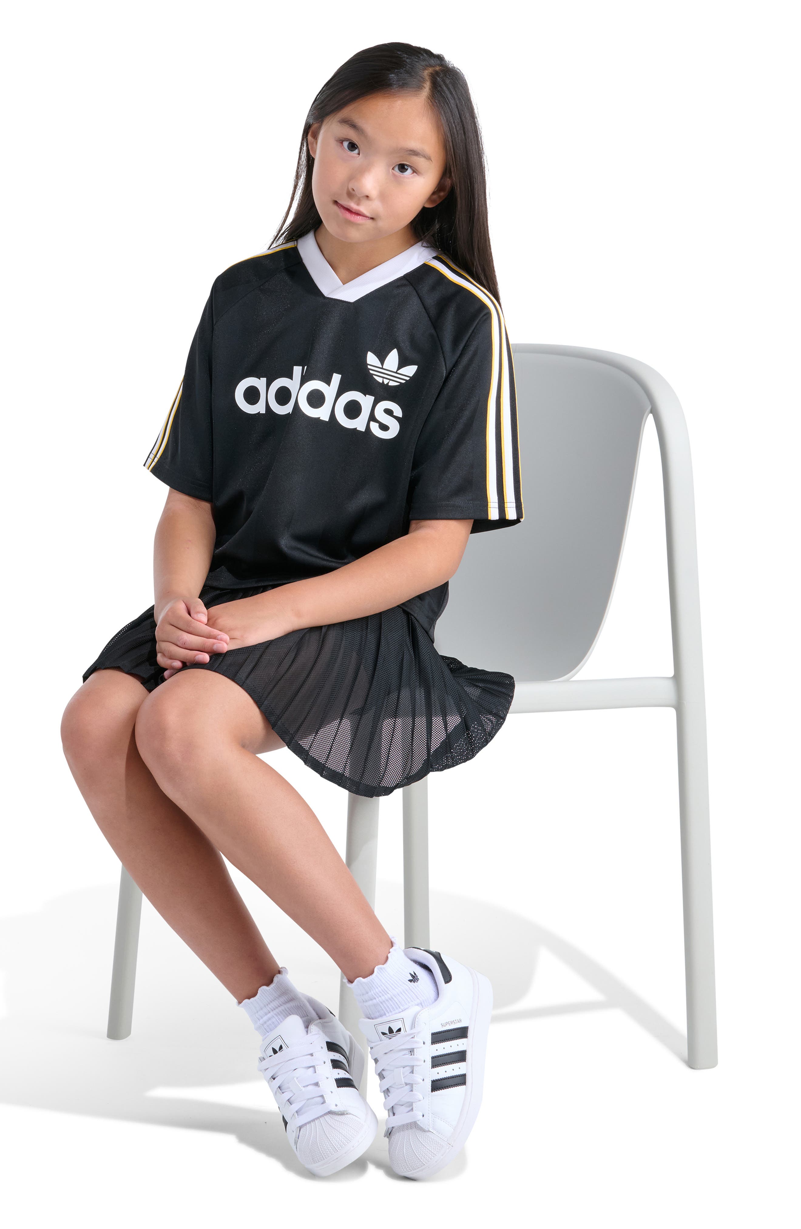 Детские adidas Kids' Archive Recycled Polyester Crop Jersey — фото 7