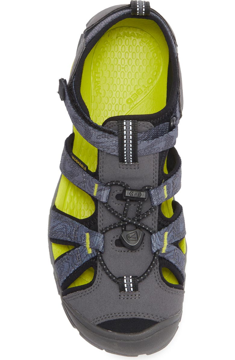 KEEN Kids' Seacamp II CNX Water Friendly Sandal, Alternate, color, Magnet/ Evening Primrose