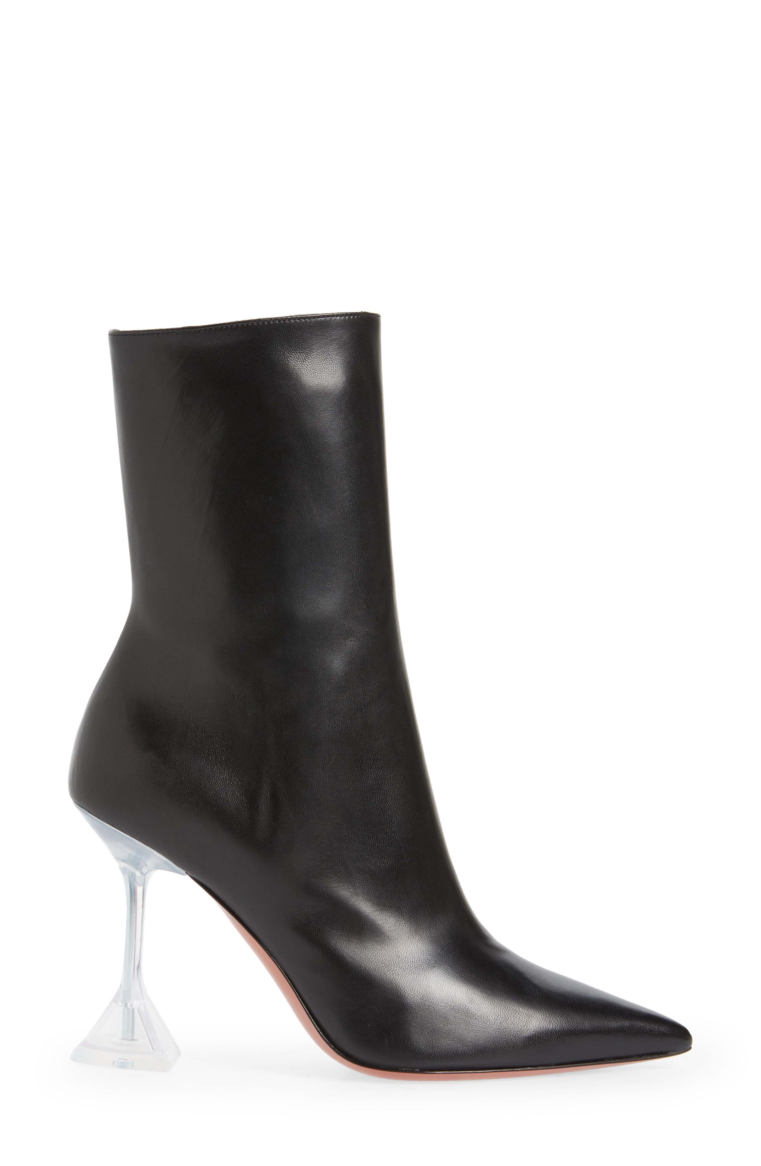 Amina Muaddi Giorgia Glass Bootie, Alternate, color, 