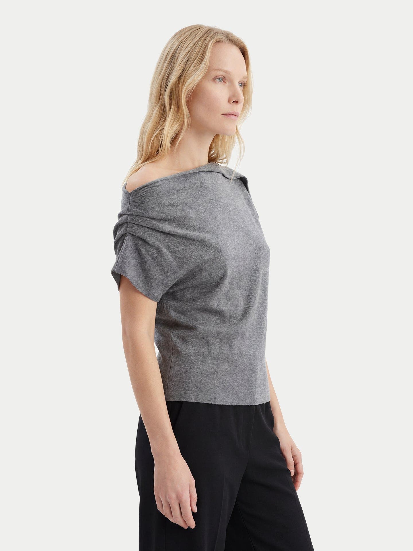 Cashmere Asymmetrical Top - image 4
