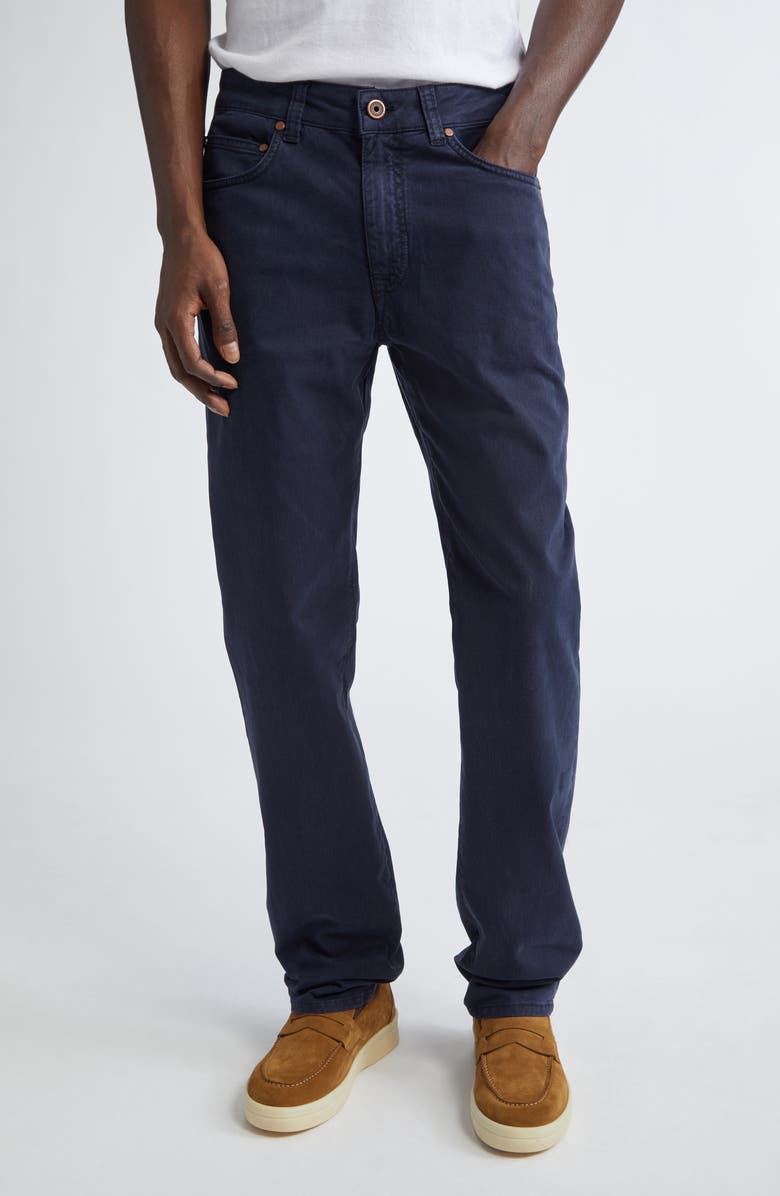 Boglioli Five-Pocket Cotton Blend Pants, Main, color, 