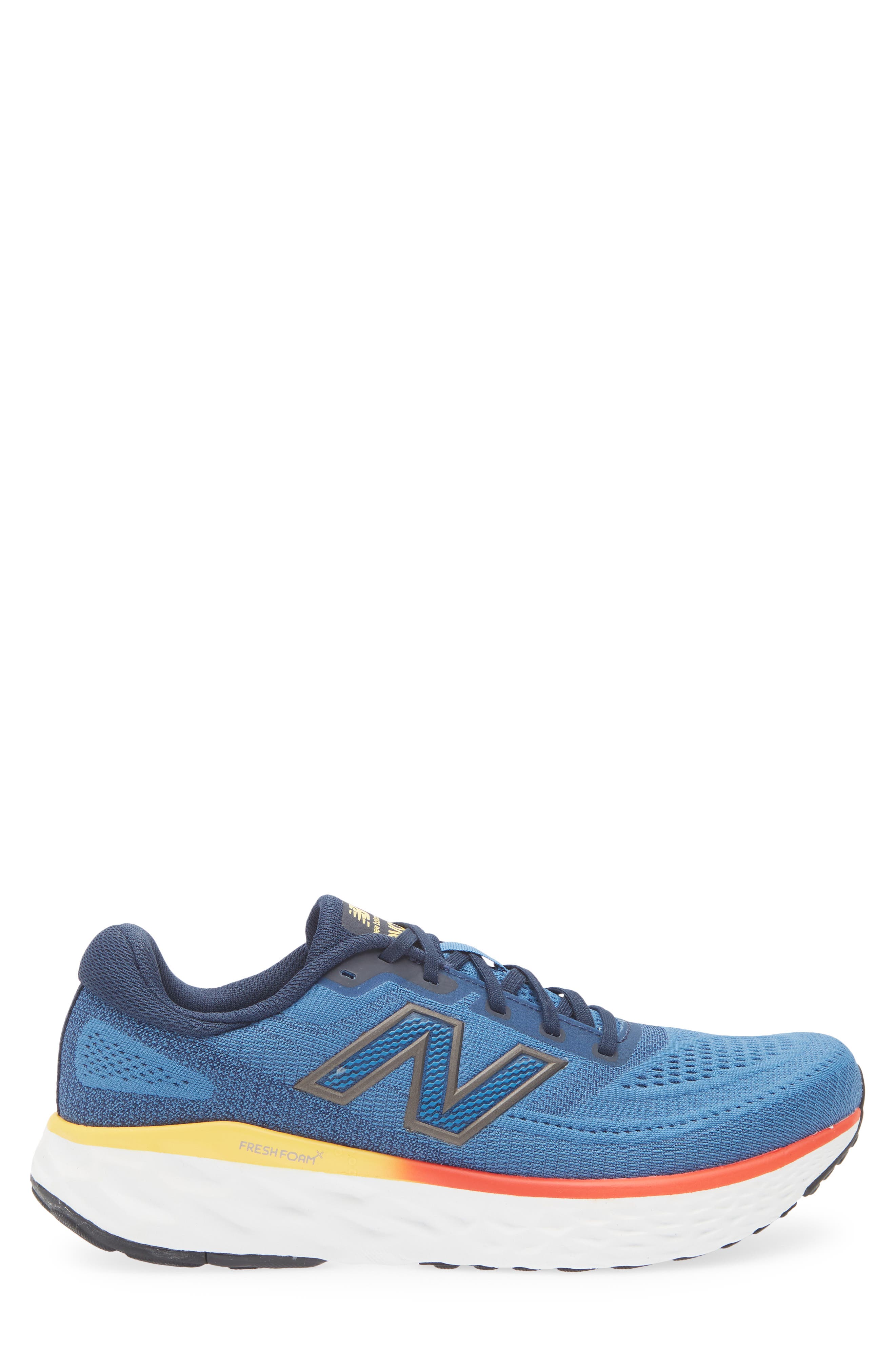 New Balance Evoz Sneaker, Alternate, color, Sea Stone/ Nb Navy