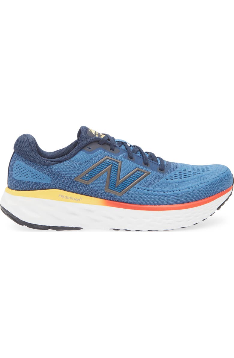 New Balance Evoz Sneaker, Alternate, color, Sea Stone/ Nb Navy