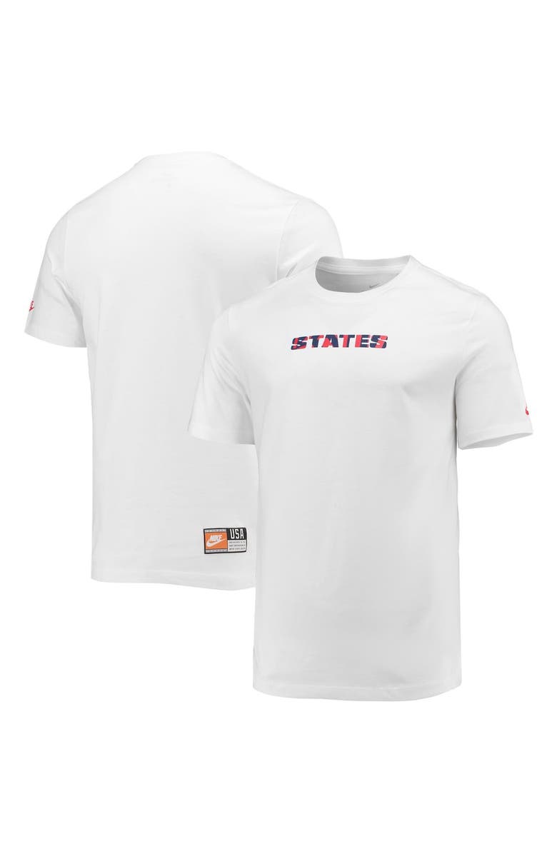 Nike Men's Nike White US Soccer Team Voice T-Shirt, Main, color, 