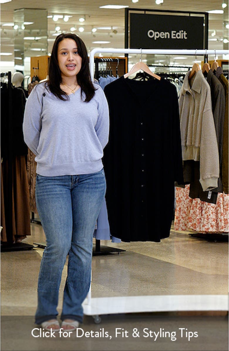 Notch Collar Long Sleeve Silk Shirtdress, sales video thumbnail