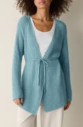 Eileen Fisher Tie Front Longline Cardigan