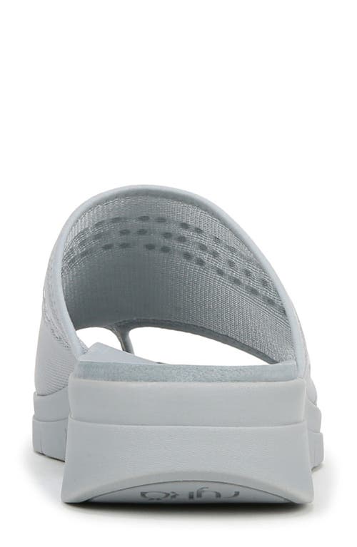 Ryka Women's Elegance Washable Toe Loop Slide Sandals In Pearl Blue