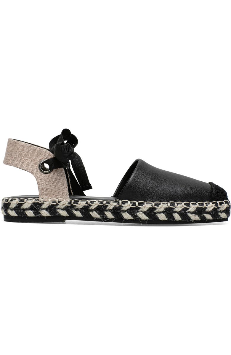 Linea Paolo Sol Espadrille Sandal, Alternate, color, Black/ Beige