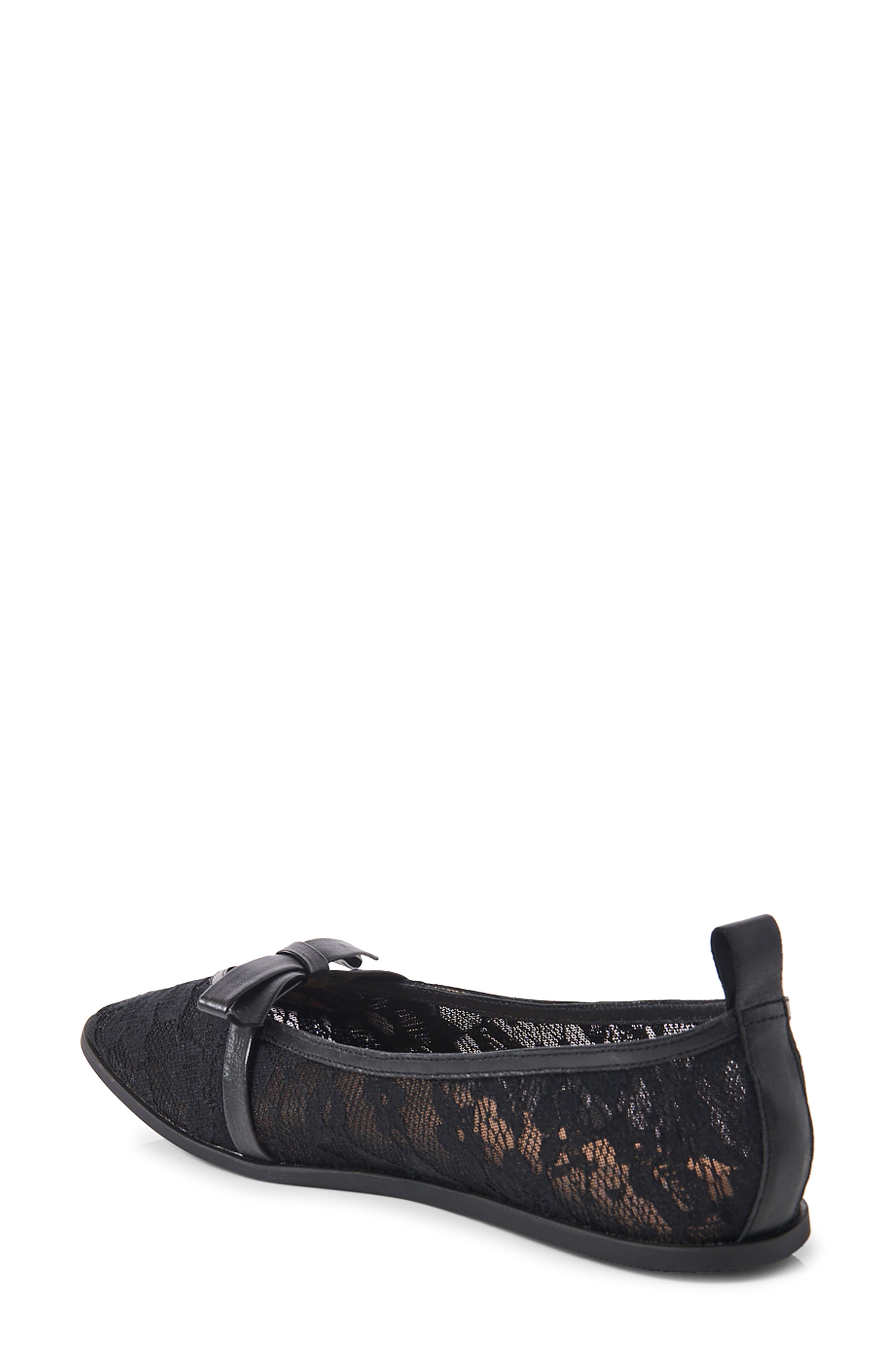 Free People Mania Mesh Bow Flat, Alternate, color, 