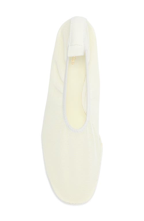 Reformation Betsy Illusion Mesh Pump In White
