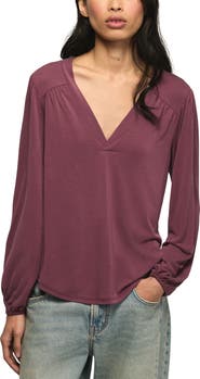 Lucky Brand Gathered Sandwash Modal Blend Top