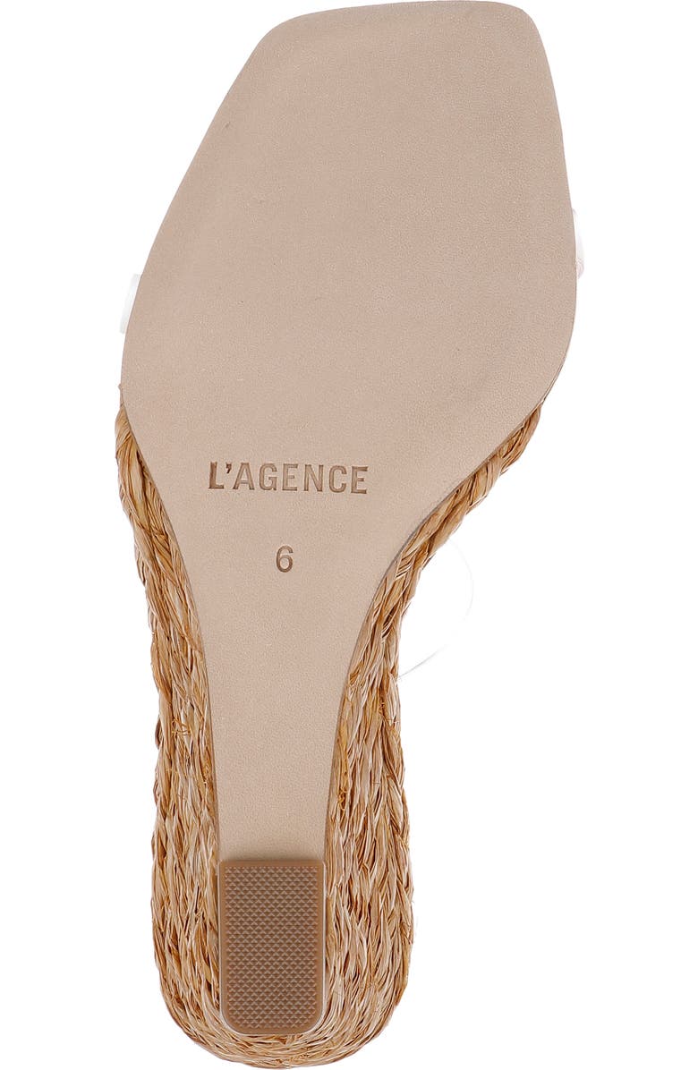 L'AGENCE Farrell Espadrille Wedge Slide Sandal, Alternate, color, Gold