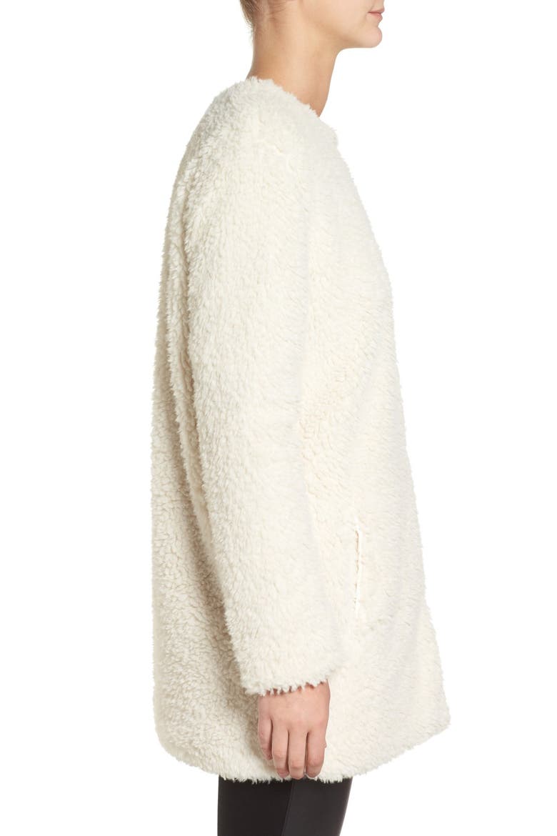 BB Dakota Merrill Faux Fur Jacket, Alternate, color, IVORY