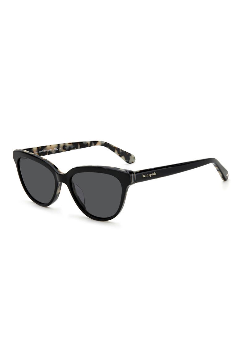 cayennes 54mm cat eye sunglasses, Alternate, color, BLACK/ GREY POLAR