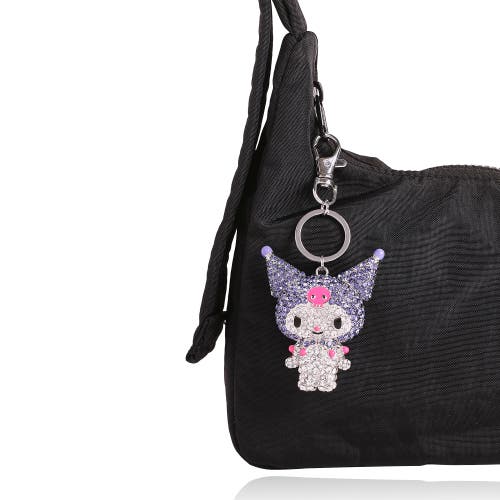 Hello Kitty Kuromi Crystal Keychain Bag Travel Charm In Metallic